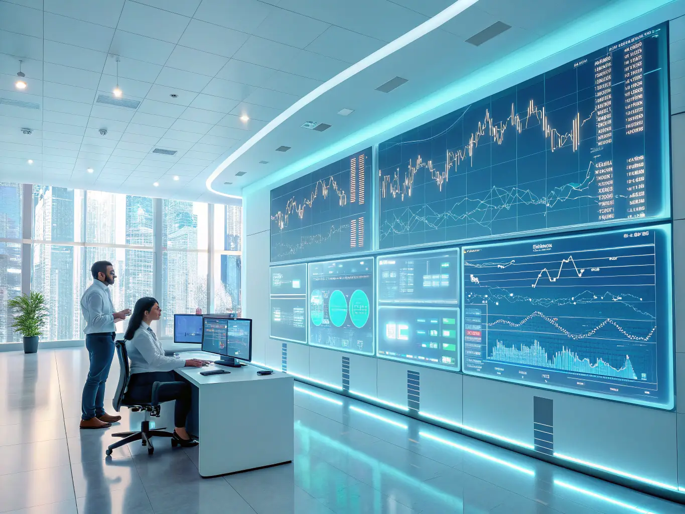 A visually appealing image depicting data analysis and strategic planning, representing THRYONIXTECH LTD's commitment to data-driven consulting.